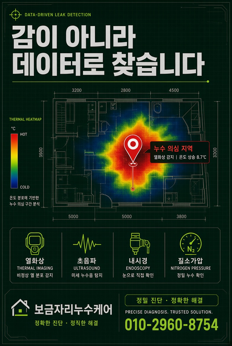 광명사거리역 욕조누수 현장 및 안내 사진